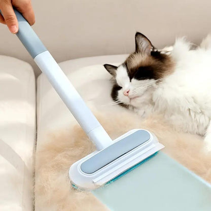 Washable Grooming Tool Forfurniture,Extra-Long Handle, Reusable Pet Hair Remover Brush Multi,Functional Lint Cleaner for Cat&Dog Hair, Clothes, Bedding,Carpets &Window Screens,Sofa.