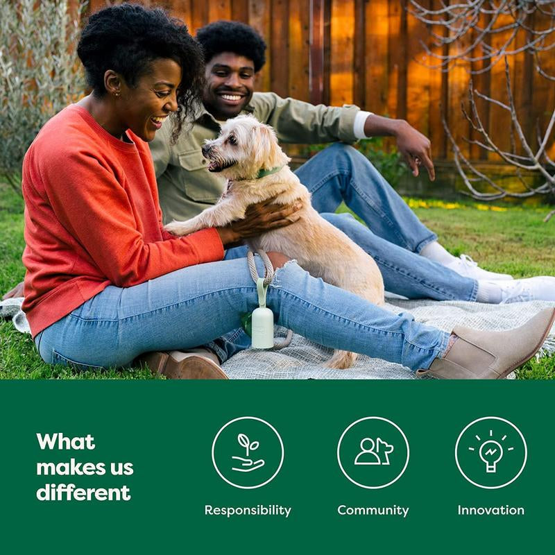 Earth Rated | Dog Poop Bags with Handles, Easy Tie, Leakproof, Lavender Scented, 120 Count, Reusable, Durable, B Corp Certified